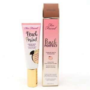 Two Faced Peach Perfect Oil-Free Long Wear Matte Liquid Foundation in Sp…